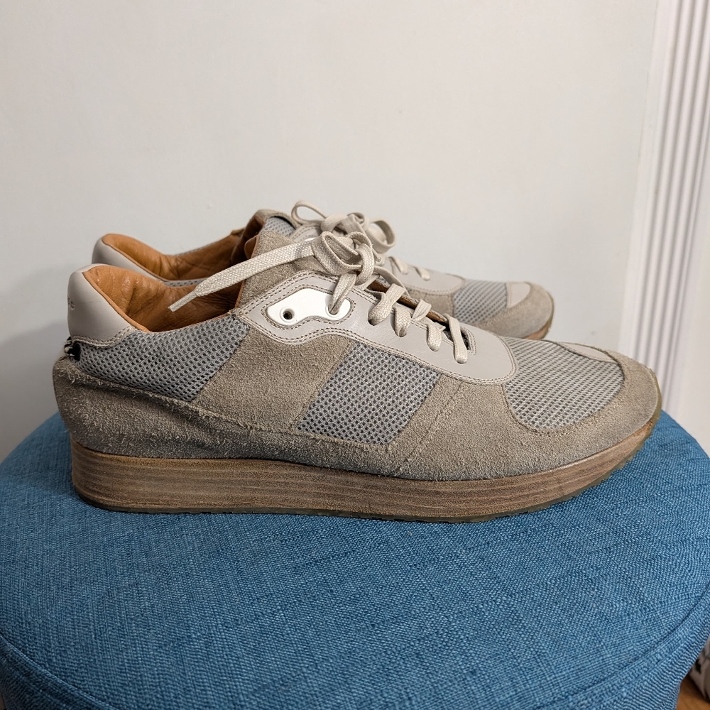 Marc Jacobs men's size 12 designer suede leather fabric sneakers. EUC